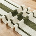 thumbnail image 6 of Fancy Homi Olive Green Table Runner 108 inches Long Boho Macrame Table Runner for Home Decor, Farmhouse Table Runners with Tassels for Party Bohemian Rustic Bridal Shower Dining Decor 12x108 inches, 6 of 6