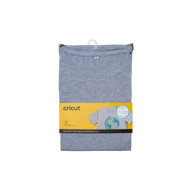 Camiseta Cricut para hombre, cuello redondo, color gris, talla XL