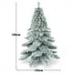 thumbnail image 3 of Árbol de Navidad Nevado Costway 1.8m 657 Ramas Abeto Artificial Base de Metal Hojas Espesas, 3 of 10