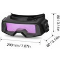 thumbnail image 5 of Gafas de soldadura Máscara de protección ocular de soldadura de oscurecimiento automático para gafas de soldadura profesionales TIG MIG MMA JAMW Sencillez, 5 of 5