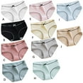 thumbnail image 4 of TureClos Women Elastic Underwear Girl Cotton Briefs Breathable Moisture Wicking light grey L, 4 of 9