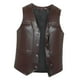 thumbnail image 3 of Chaleco utilitario de cuero sintético para hombre, ideal para exteriores, trabajo, fiestas, senderismo, padre SG, 3 of 9
