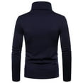 thumbnail image 4 of Mysszz Men's High Collar Long Sleeve Warm Shirts Tops, 4 of 4