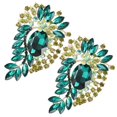 thumbnail image 4 of Broche de Ramillete de Color Exquisito Ccdes 2 Uds Moda Retro Alfileres de Aleación Verde, 4 of 8