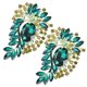 thumbnail image 5 of Broche De Ramillete Broche De Color Broche De Ropa 2 Piezas Ramillete Broche Moda Retro Aleación Exquisita Alfileres Apliques Accesorios De Ropa Verde, 5 of 8