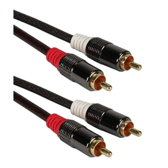 QVS RCA2A-25 Câble Combo Audio à Double Composant Premium