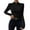 Black, variant on Long Sleeve Shirts for Women T Shirts Fall Tops Autumn Winter With A Neckline Slim Fit Versatile Pleated Cute Tee Shirts Black S