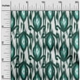 thumbnail image 2 of oneOone Viscose Jersey Dark Green Fabric Ikat Craft Projects Decor Fabric Printed By The Yard 60 Inch Wide, 2 of 4