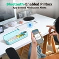 thumbnail image 3 of Smart Pill Organizer with Alarm, Bluetooth Daily Once a Day Pill Box 7 Day with APP, Weekly Travel Pill Case, Portable Pill Reminder for Medicines, Supplements and Vitamins(Green), 3 of 7