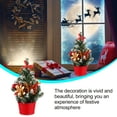 thumbnail image 5 of WEAVILUX Red Christmas Tree Decoration with Stable Base for Living Room and Shop Festival Use, 5 of 8