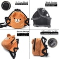 thumbnail image 4 of Mochila para mascotas, linda mochila para perros con correas ajustables para perros pequeños y gatos. Alforjas para perros para viajes al aire libre y senderismo, 4 of 5