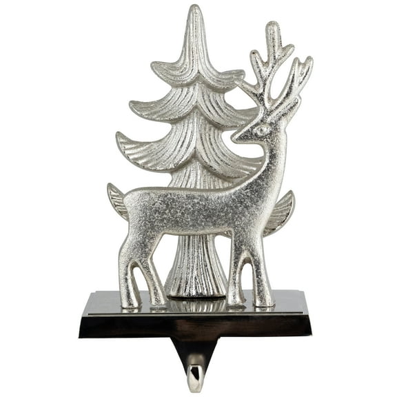 Northlight Reindeer and Pine Tree Christmas Stocking Holder - 7"
