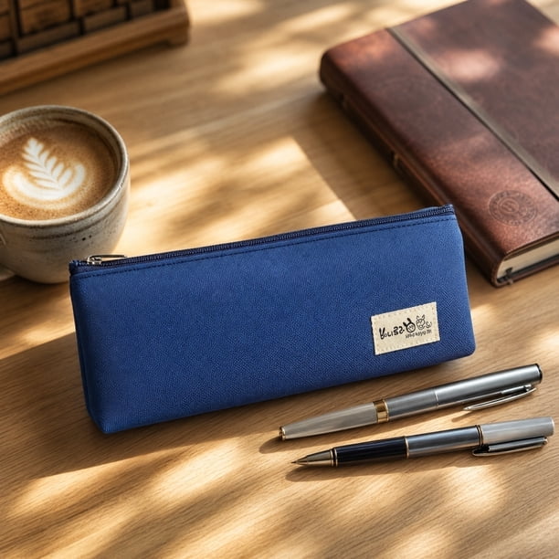 Extended Pencil Case Stylish Solid Color Dirt Large Capacity Suitable For Elementary School Students