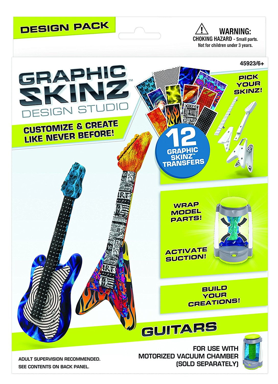 Mega Brands RoseArt Graphic Skinz Design Set Boy Guitars