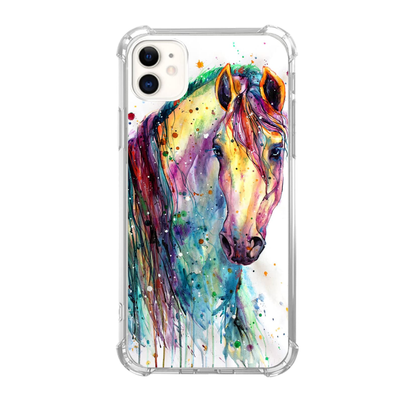 Colorful Horse Case Compatible with iPhone 12,Aesthetic Art Design TPU Bumper Cover Case - Walmart.com Colorful Horse Case Compatible with iPhone 12,Aesthetic Art Design TPU Bumper Cover Case - Walmart.com