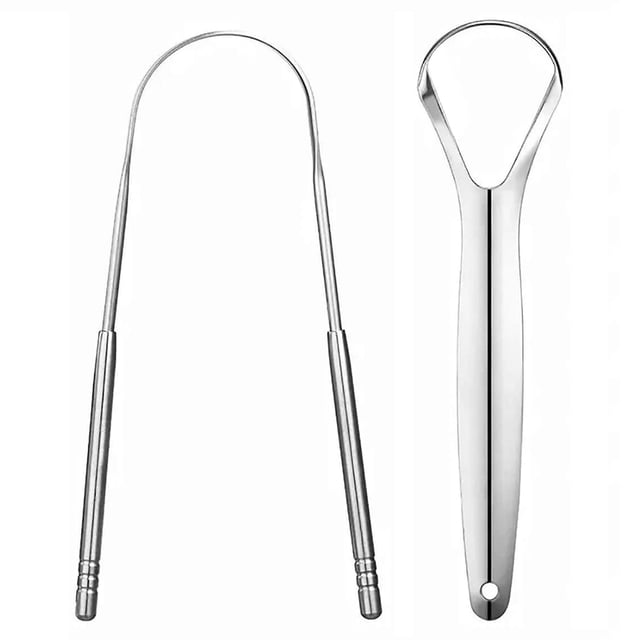 Raspador de lengua LA MIERE de acero inoxidable, 2 unidades