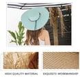 thumbnail image 5 of Women's Wide Brim Sun Protection Straw Hat,Folable Floppy Hat,Summer UV Protection Beach Cap,Blue, 5 of 5