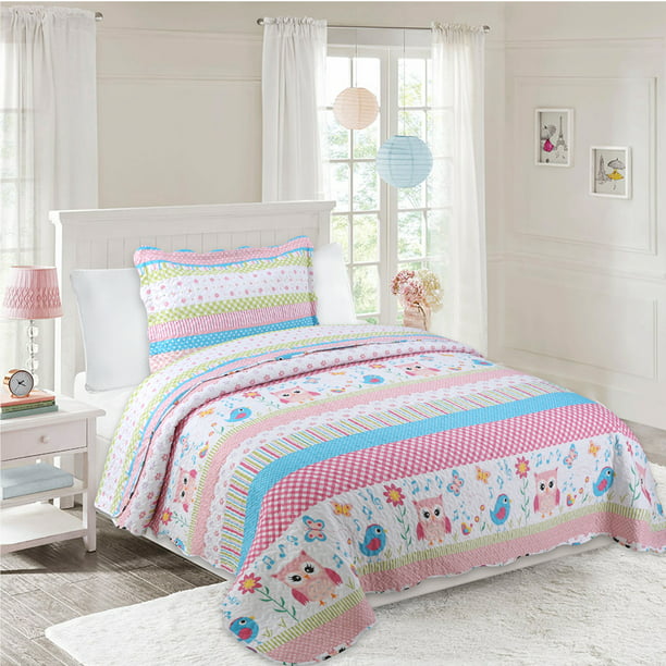 Marcielo 2 Piece Kids Bedspread Quilts Set Throw Blanket For Teens Boys Girls Bed Printed Bedding Coverlet Twin Size A73 Quilt Twin Walmart Com Walmart Com