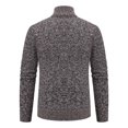 thumbnail image 5 of Gamivast Mens Cardigan Sweater Full Zip Knit Casual Stand Collar Jacket Fall Winter Warm Outerwear Ribbed Knitwear Coat with Pockets, 5 of 7