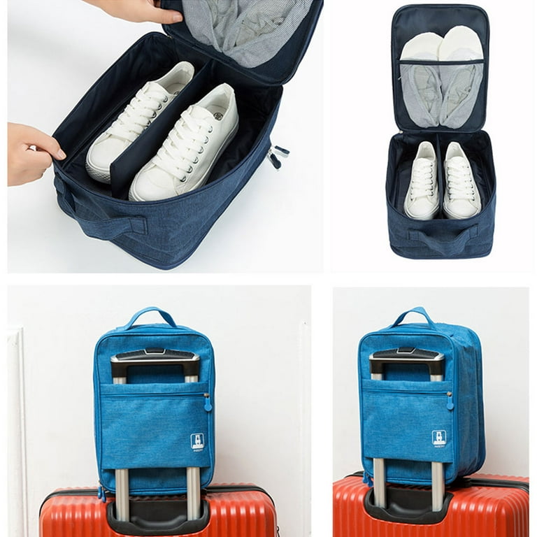 Goory Shoes Storage Bag Holds 3 Pair of Shoes Shoe Bags with Zipper for  Travel and Daily Use 