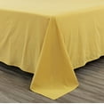 thumbnail image 5 of Chezmoi Collection Solid Yellow 100% Washed Cotton Bed Sheet Set California King Size, 4-Piece Luxury Soft Breathable 16-Inches Deep Pocket Sheets and Pillowcases Set, 5 of 9