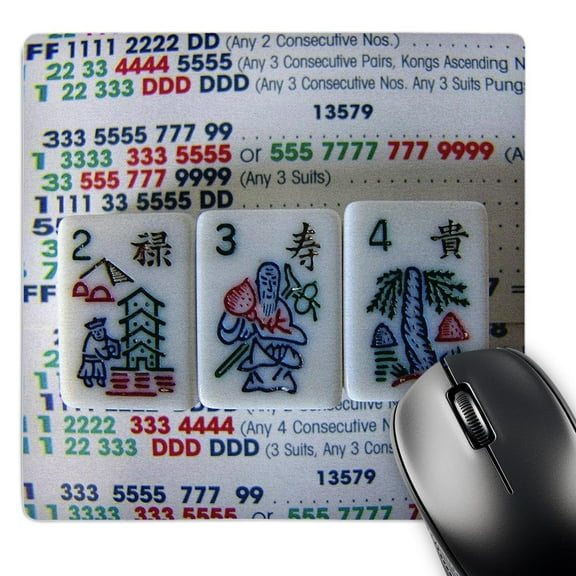 3dRose, Flowers For Mah Jongg, Mouse Pad