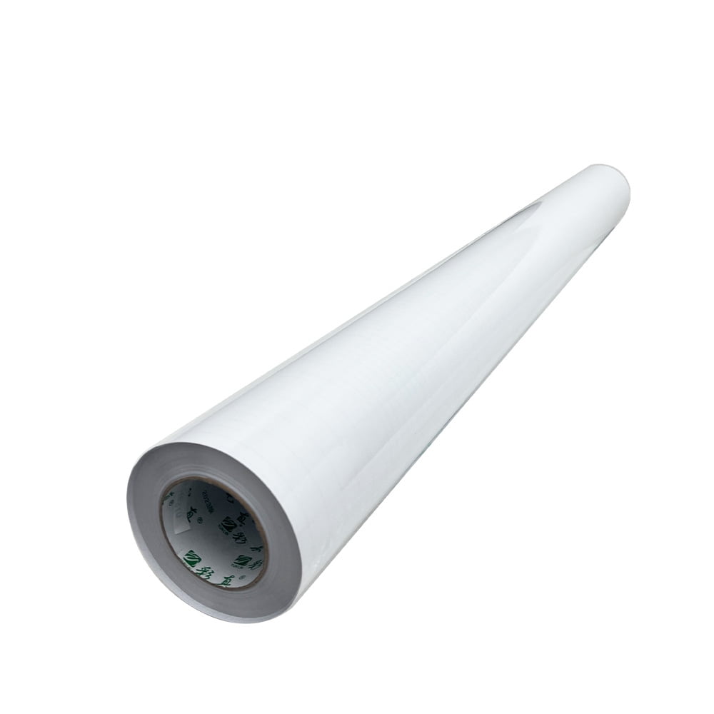 50in*164ft Glossy Cold Laminating Film Self-Adhesive Laminate Roll Vinyl Film 2 Mil