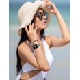 thumbnail image 6 of Wearlizer 2 Packs Floral Engraved Band Compatible with Apple Watch 38mm 40mm 41mm 49mm 45mm 46mm 44mm 42mm Women, Silicone Dandelion Sunflower Design Strap for iWatch Ultra Series SE/10/9/8/7/6/5/4/3, 6 of 7