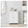thumbnail image 4 of Drevy Bathroom Floor Cabinet Double Doors -Standing Storage Cabinet with Adjustable Shelves, Anti-toppling Design, White, 4 of 5
