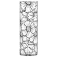 thumbnail image 6 of Art Floral Pattern Design Plastic Vase 11.8'' x 3.9'' Transparent Non Breakable Decorative for Family, 6 of 6