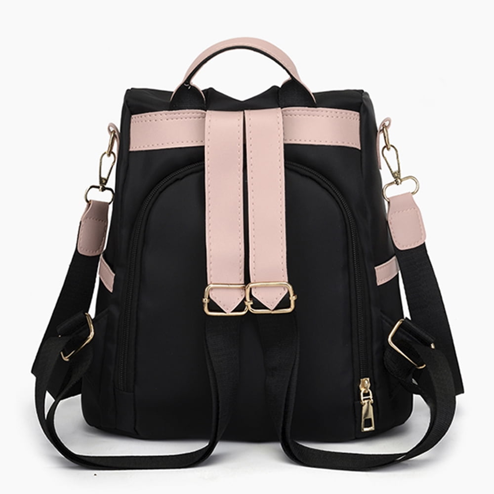 Casual Medium-Sized Waterproof Nylon Backpack for School and Travel, 11 in. x 11 in. x 5.31 in.