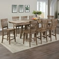 thumbnail image 3 of Steve Silver Company Riverdale 24"H Wood Counter Stool in Distressed Light Brown, 3 of 6