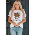 thumbnail image 3 of ABPHQTO Camiseta blanca con estampado Spooky Heifer Halloween Vibe para mujer, 3 of 5