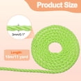thumbnail image 2 of Cordón Retorcido Uxcell, Cuerda de Trim de 3mm/11 Yardas, Cuerda de Soga de Poliéster, Cuerdas de Soga de Seda para Decoración del Hogar, Verde Brillante, 2 of 6