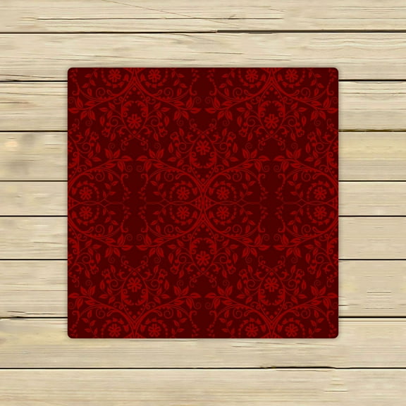 ABPHQTO Red Floral Towels,Beach Bath Pool Sprot Travel Hand Spa Towel 13x13 Inch