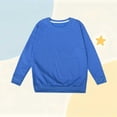 thumbnail image 3 of HAOTAGS Kids Round-Neck Long-Sleeve Sweatshirts (Ages 1 to 13) Lightweight, Soft Pullover Top for Boys and Girls Blue Size 3T, 3 of 6