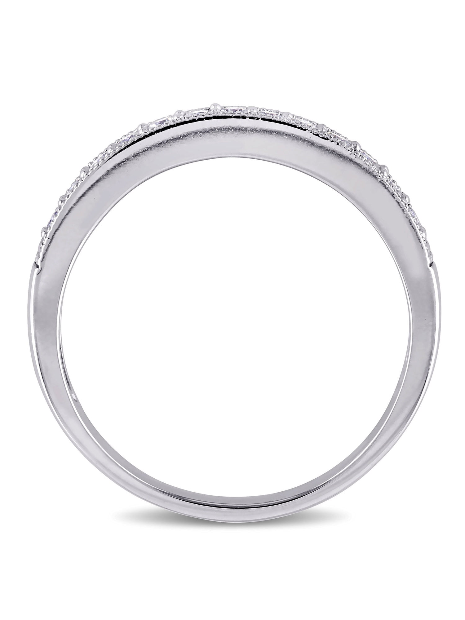 Everly Women's Diamond 10k White Gold Wedding Ring