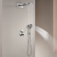 thumbnail image 5 of CASAINC 22'' Wall Mounted Round Dual Function Rain & Waterfall Shower System with Handheld Sprayer in Brushed Nickel, 5 of 10
