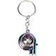 thumbnail image 1 of Car Metal Keychain with LED Lights Sound Turbo Sleeves Key Bearing Spinning Model Turbine Turbo Charger Turbo Key Ring Shaped, Silver, M, 1 of 5