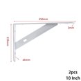 thumbnail image 1 of Goodhd 2 x Metal Shelf Bracket L Shape Thickened Corner Brace Shelf Right Angle Bracket, 1 of 5