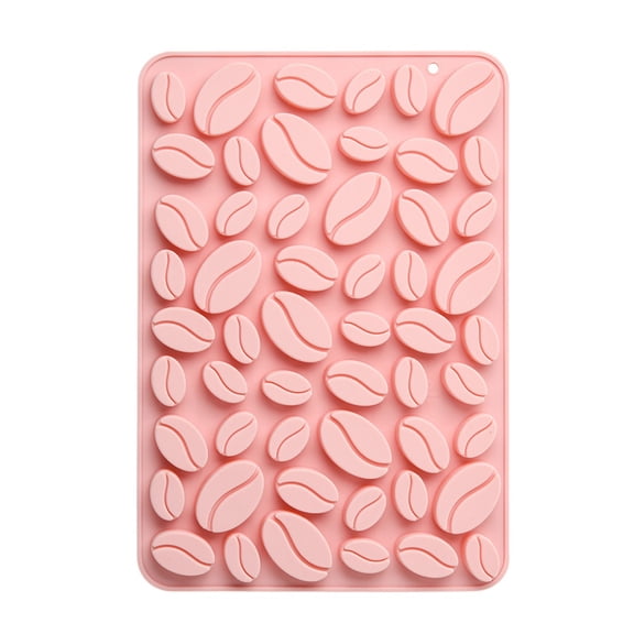 DanLingJewelry 1Pcs Cafe Themed Silicone Mold Cute Coffee Bean Shaped Silicone Chocolate Candy Mold for DIY Baking Jelly Cake Decor