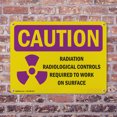 (2 Pack) Radiation Contamination Radiological With Symbol OSHA Caution ...