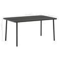thumbnail image 3 of vidaXL Steel Weather-Resistant Outdoor Dining Table, Gray, 3 of 9