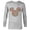 Athletic Heather, variant on Disney Mickey Mouse Icon Red and Green Holiday - Long Sleeve T-Shirt for Men - Customized-Athletic Heather