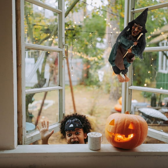HINTRMENT Scary Decorations Hanging PVC Horrible Scream Party Decorations 1Pack