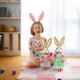thumbnail image 4 of Easter Bunny Decor Easter Straw Bunny Figurine, 14" Tabletop Sisal Easter Bunny Figurine with Carrot, Straw Rabbit Decor Statue, Spring Decorations for Home Farm (D), 4 of 5