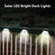 thumbnail image 5 of Luces solares para terraza, iluminación de paisaje exterior, para escalones, patio, blanco brillante, paquete de 4, 5 of 5