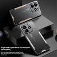 thumbnail image 3 of For Xiaomi Redmi Note 14 4G (163.25x76.55x8.16mm) Phone Case Aluminium Alloy TPU PC Back Cover - Blu, 3 of 5