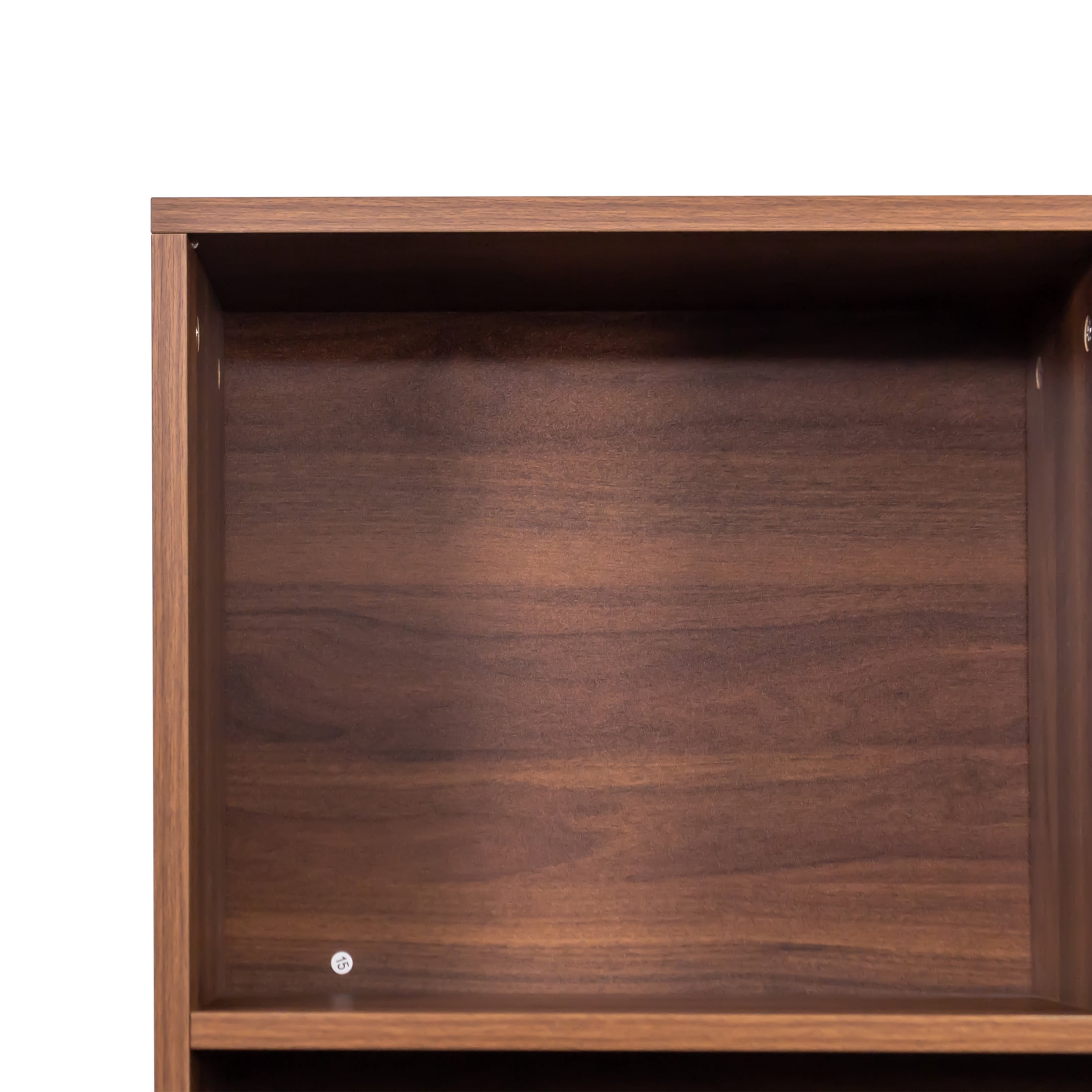 Noble House Lira 70.9" Tall Bookcase, 4-Tier Modern Slim Storage Organizer, for Living Room, Office, Walnut