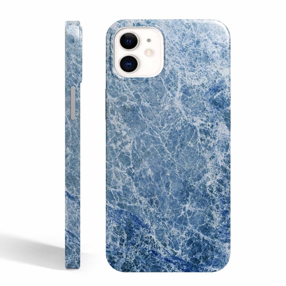 Tobelint Green Marble Texture Case for iPhone 12, Slim Full Protective Cover with Side Print #15